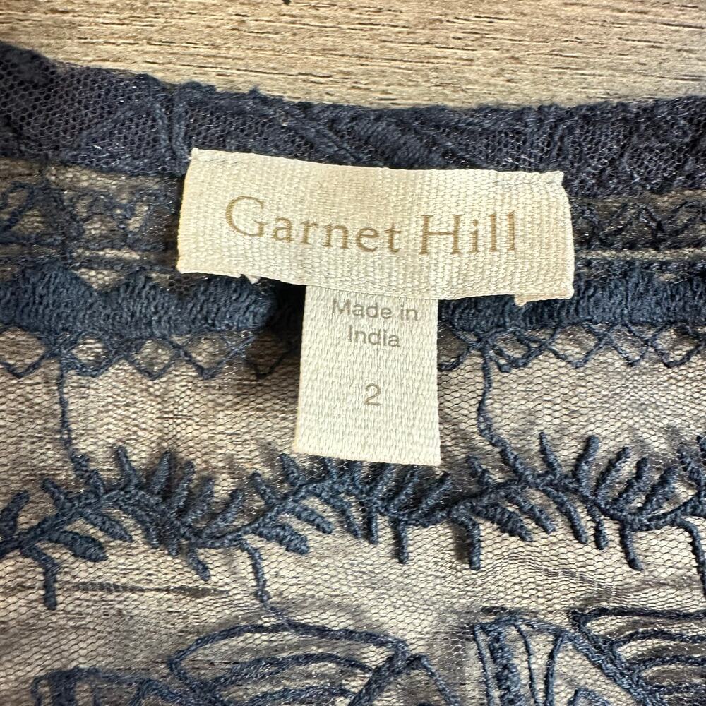 Garnet Hill Lace Dress with Lining Sleeveless Blue Size 2 - Picture 7 of 12
